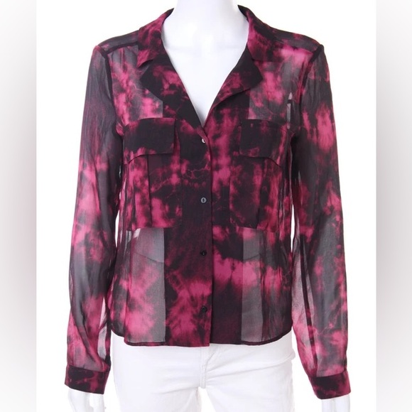 Zara Tops - ZARA tie dye sheer blouse